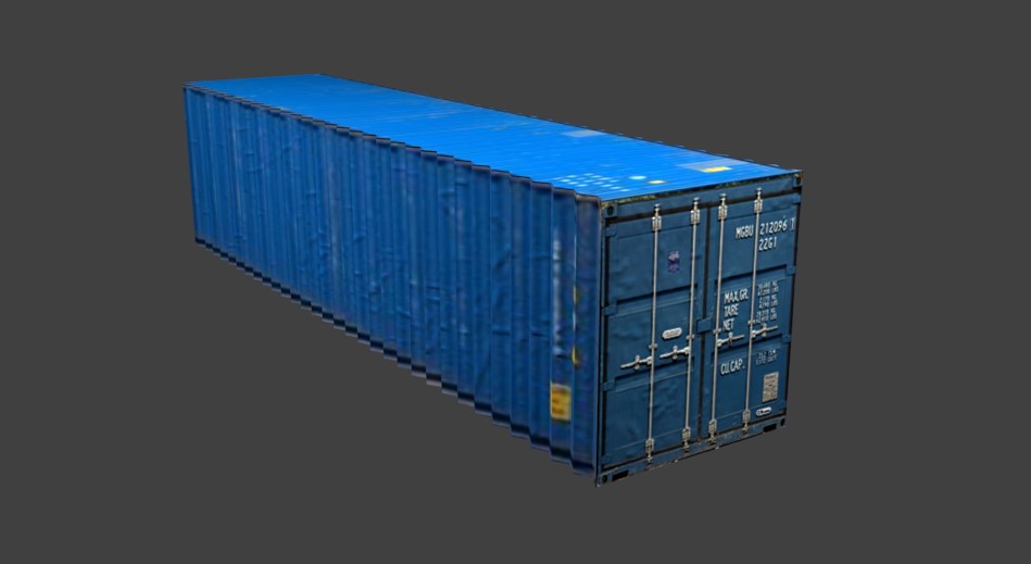 Blue Shipping Crate preview image 1